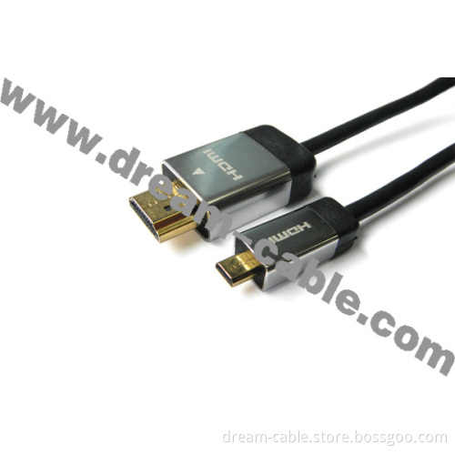 Zinc Alloy Shell Micro HDMI Cable (YTX13)